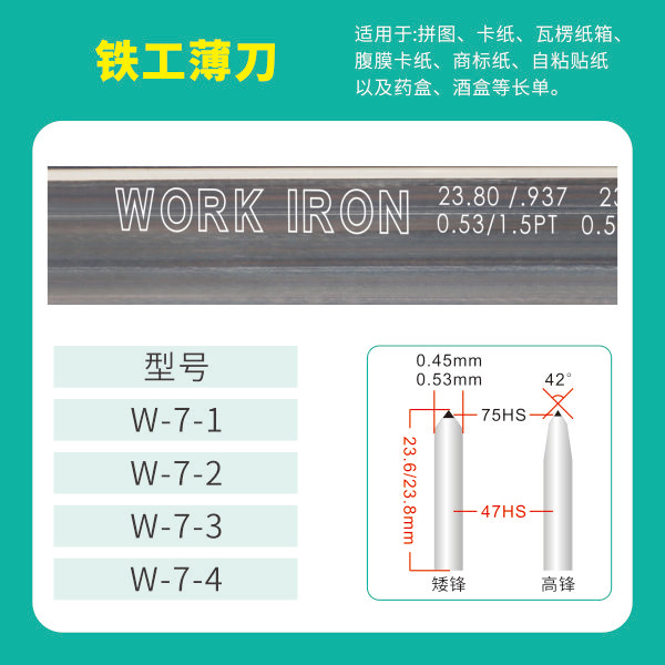 WORK鐵工刀鐵工薄刀